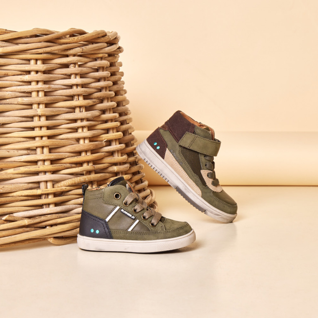 Morris Mieters Hoge Sneakers Jongens Groen