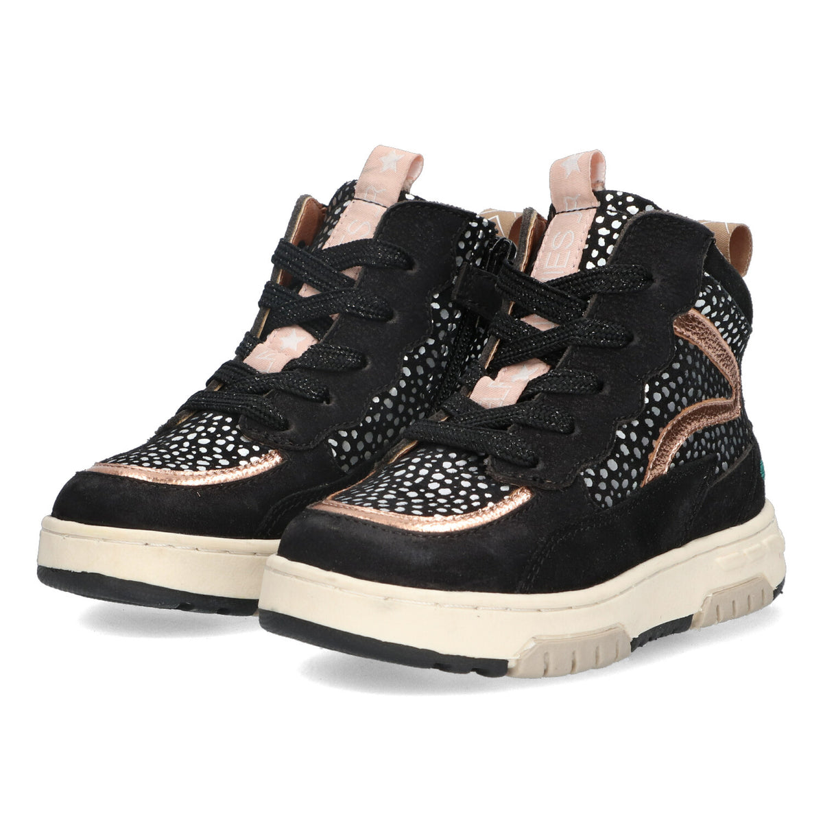 BunniesJR Hoge Sneakers Meisjes Zwart