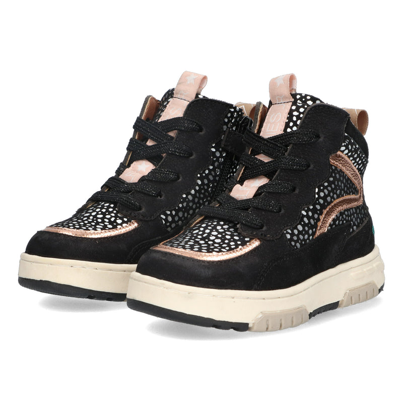 BunniesJR Hoge Sneakers Meisjes Zwart