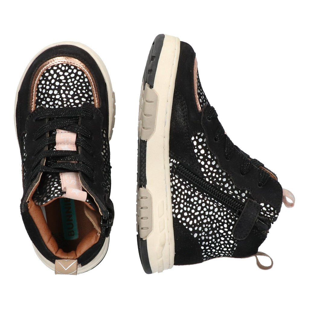 BunniesJR Hoge Sneakers Meisjes Zwart