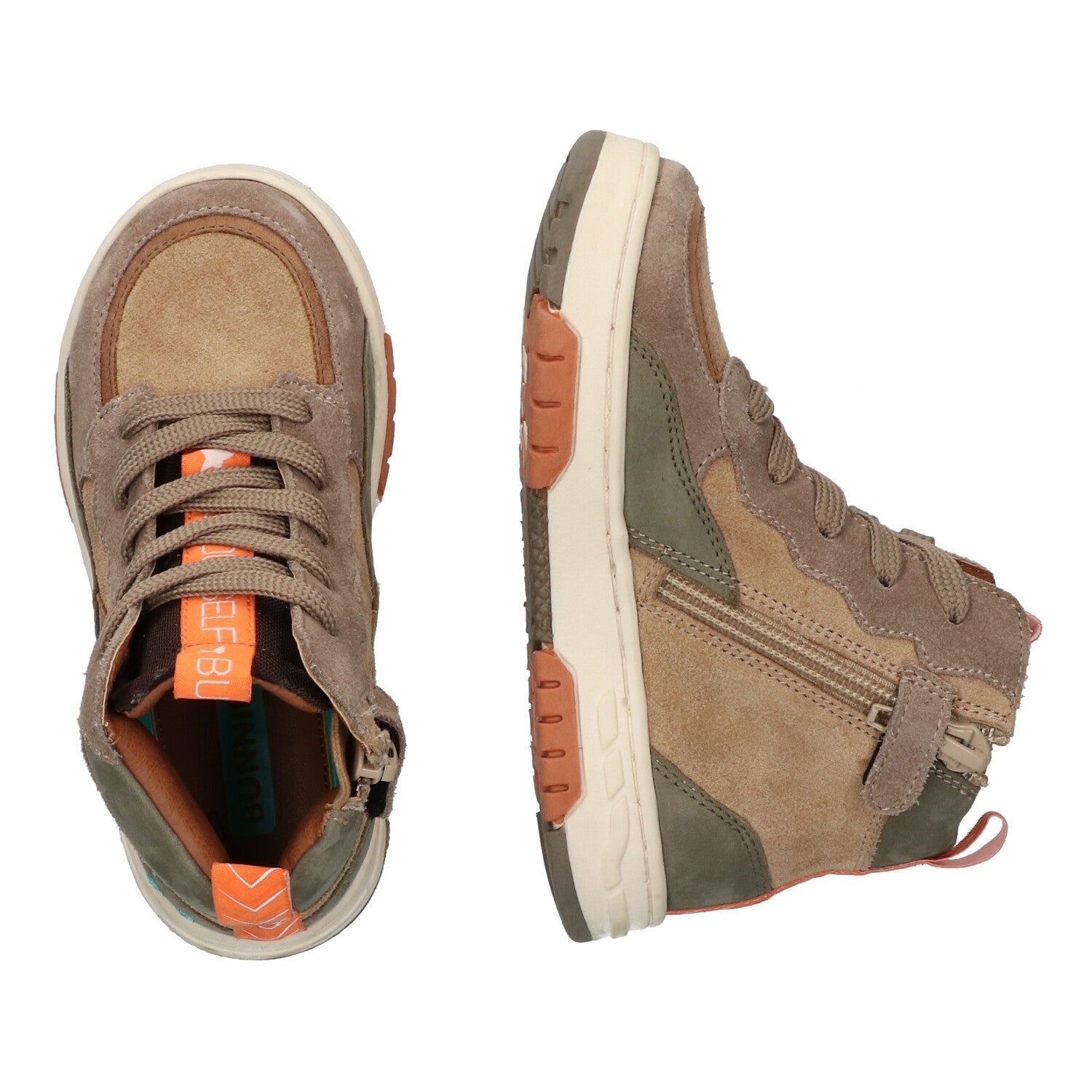 Mees Move Hoge Sneakers Jongens Taupe