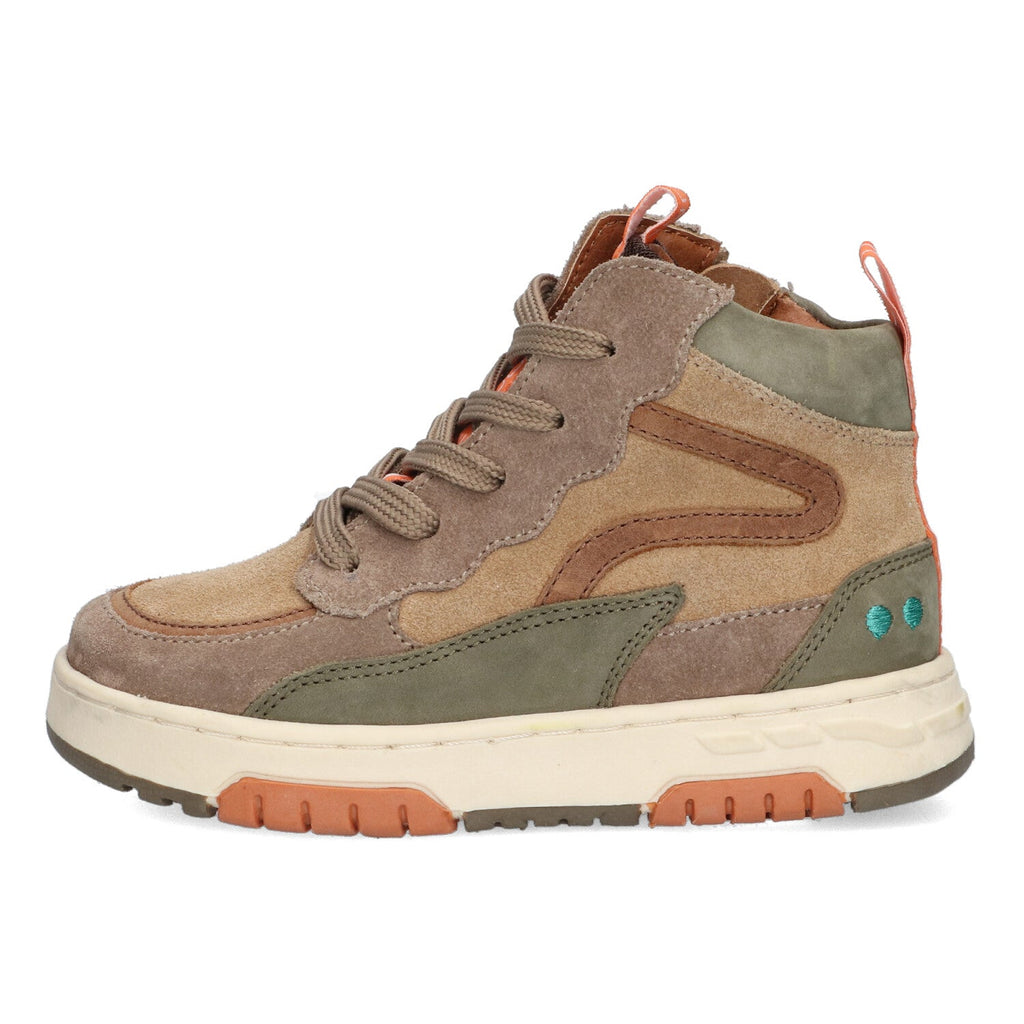 Mees Move Hoge Sneakers Jongens Taupe