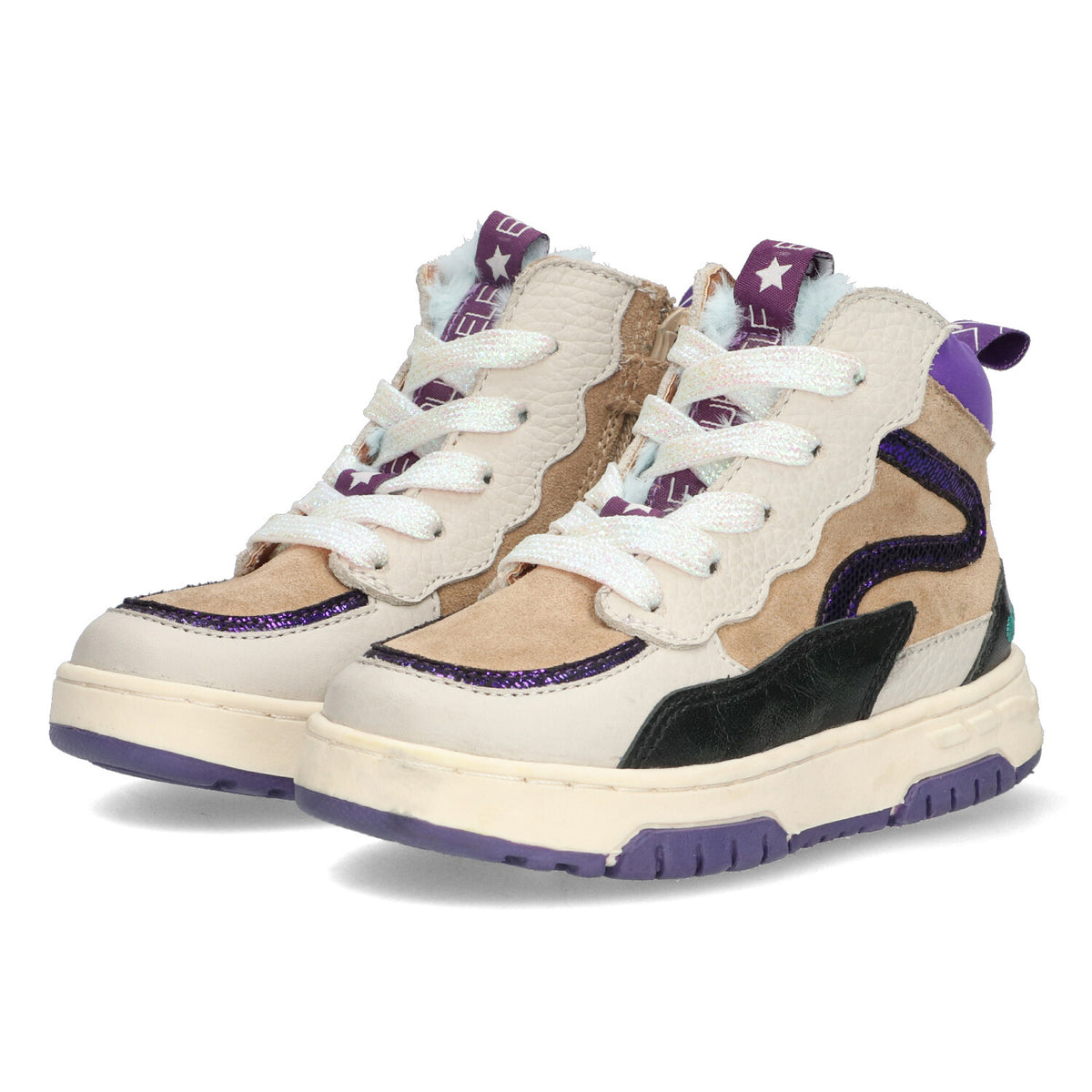 BunniesJR Hoge Sneakers Meisjes Paars