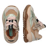 BunniesJR Lage Sneakers Meisjes Beige Wit Groen