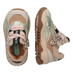 BunniesJR Lage Sneakers Meisjes Beige Wit Groen