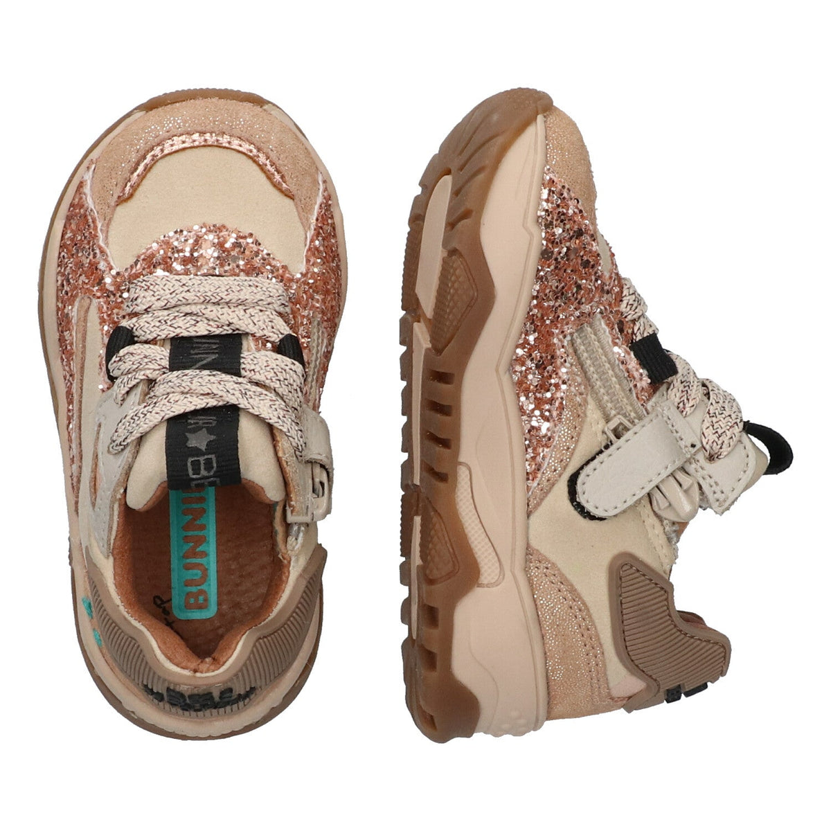 Ciske Chunky Lage Sneakers Meisjes Roze Beige