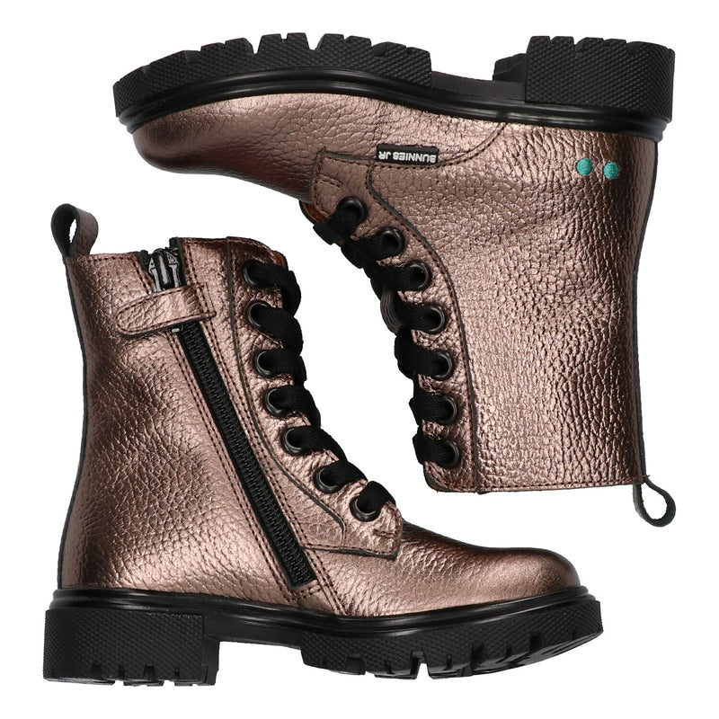 BunniesJR Biker Boots Meisjes Bruin