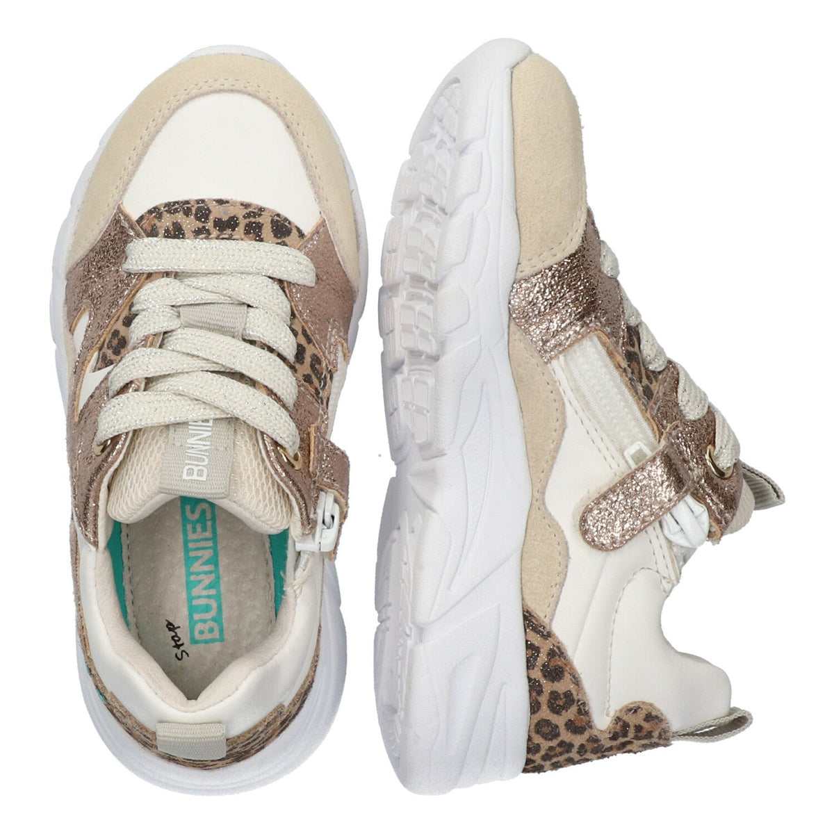 Sanne Spring Lage Sneakers Meisjes Beige