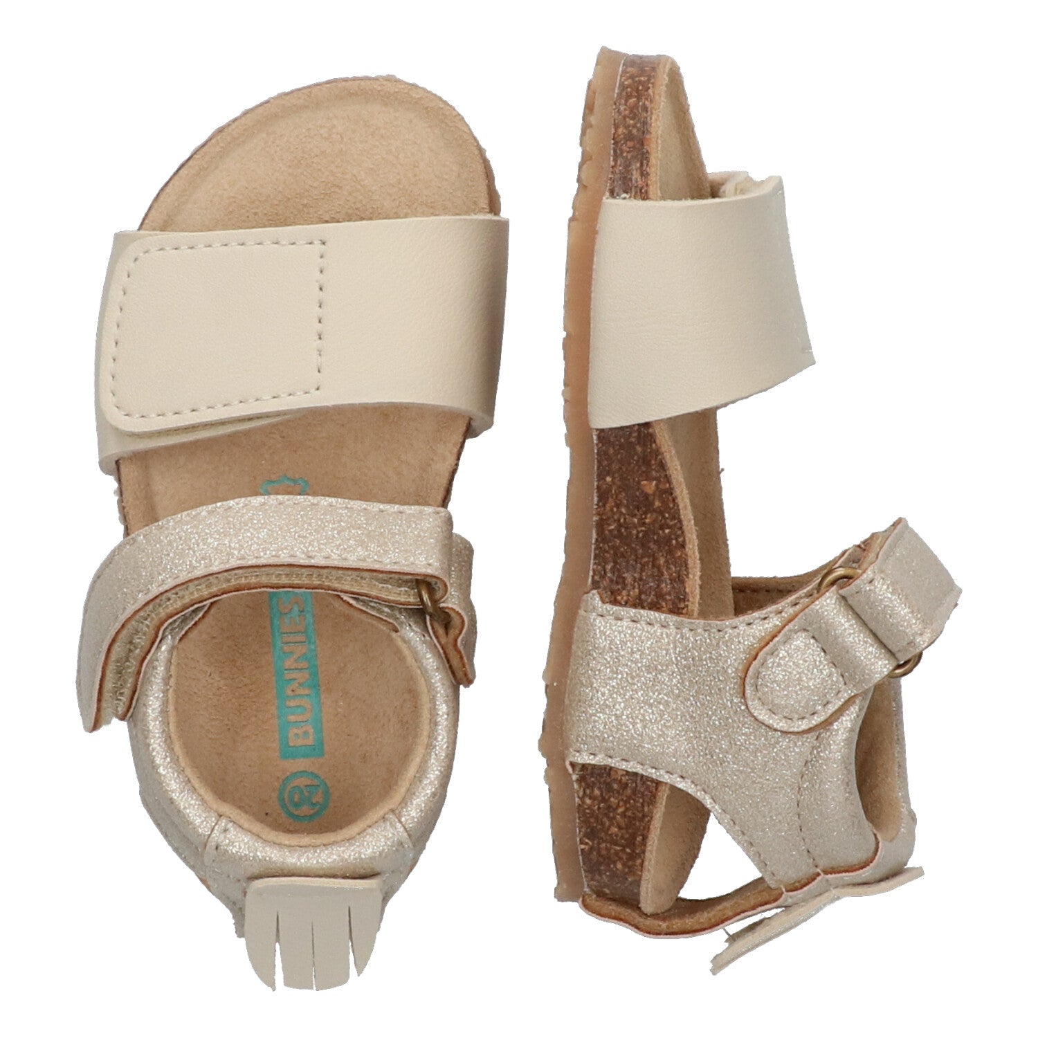 Britt Beach Platte Sandalen Meisjes Goud