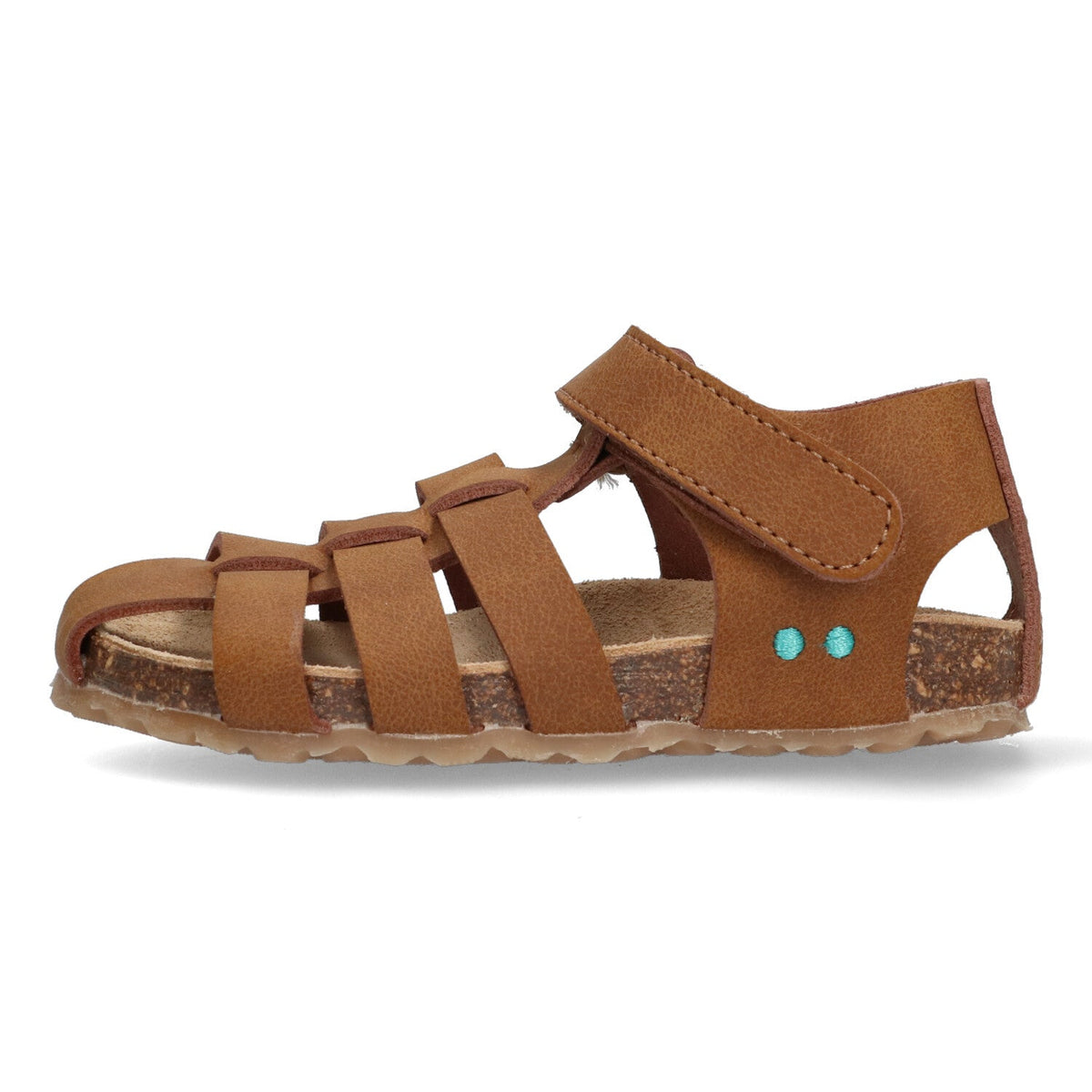Bor Beach Platte Sandalen Jongens Cognac