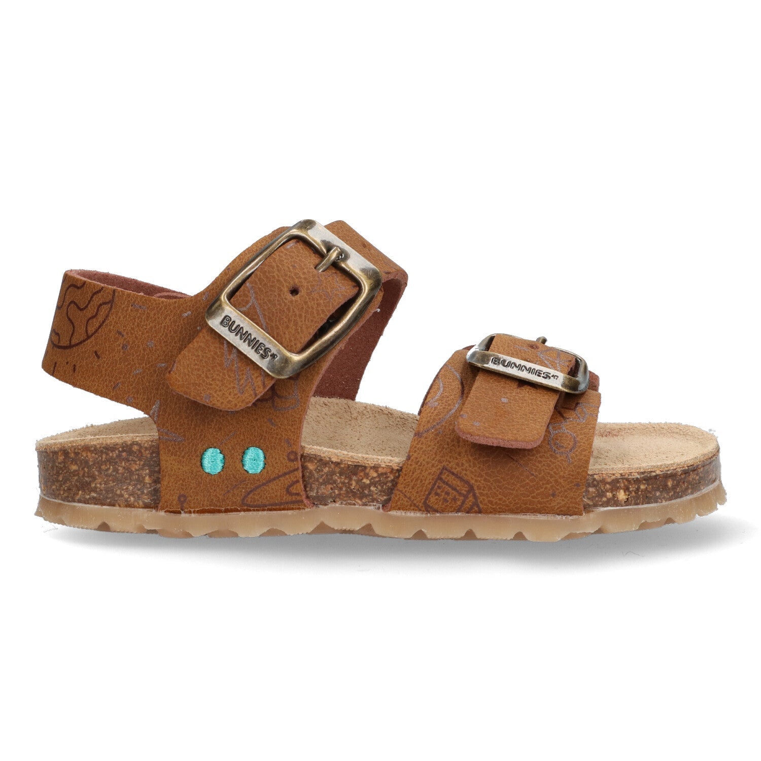 Bonny Beach Platte Sandalen Jongens Cognac