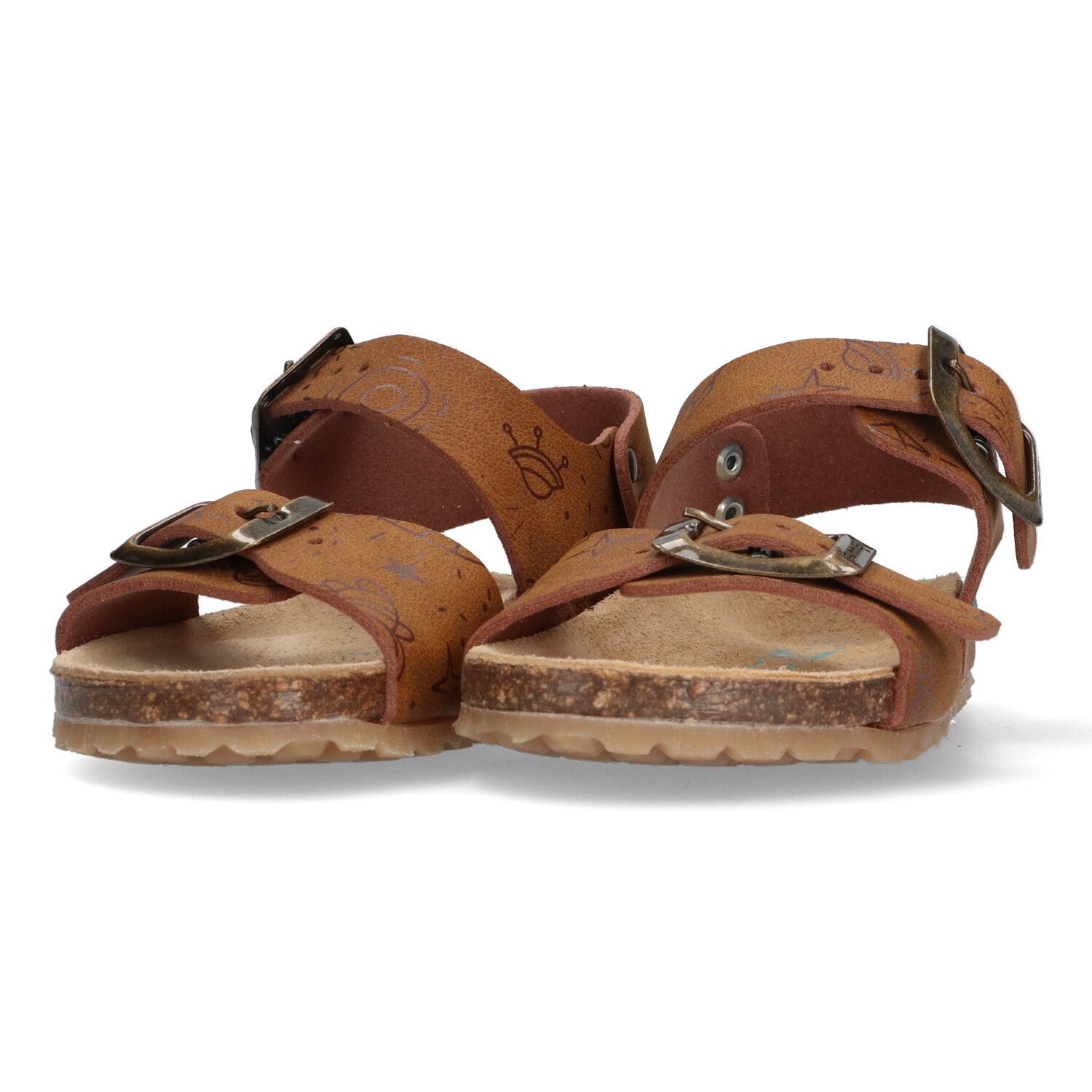 Bonny Beach Platte Sandalen Jongens Cognac