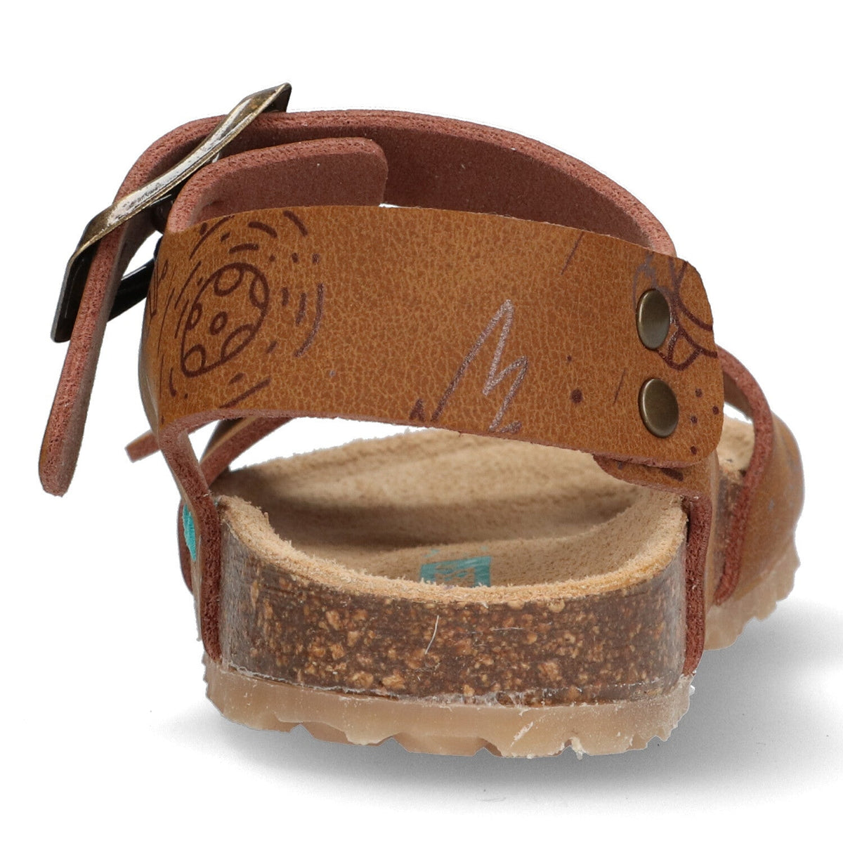 Bonny Beach Platte Sandalen Jongens Cognac