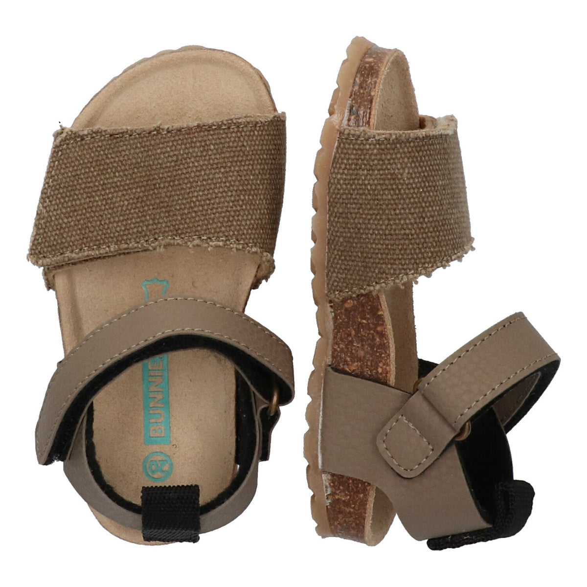 Bodijn Beach Platte Sandalen Jongens Taupe