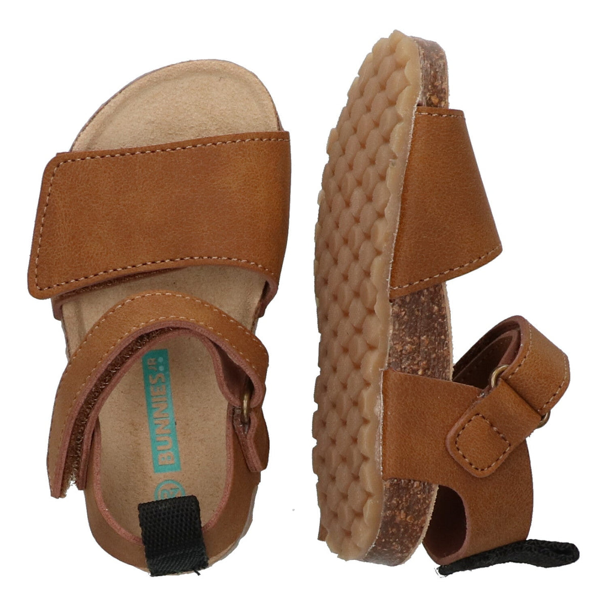 Bodijn Beach Platte Sandalen Jongens Cognac