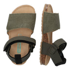 Bodijn Beach Platte Sandalen Jongens Groen