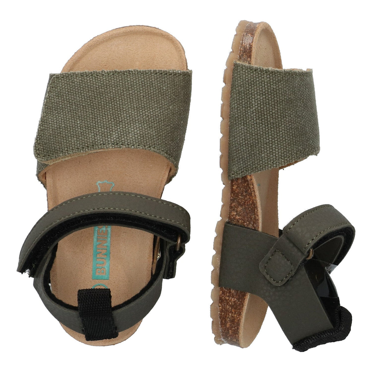 Bodijn Beach Platte Sandalen Jongens Groen