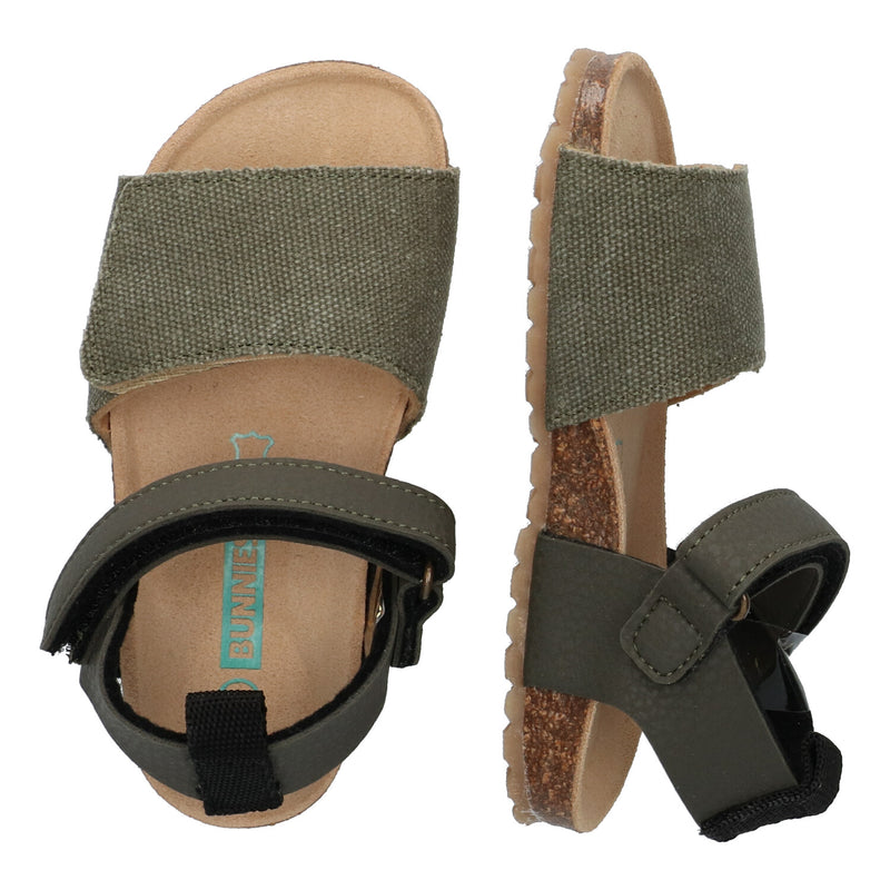 Bodijn Beach 225407-767 Platte Sandalen Jongens Groen