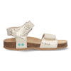 Bimi Beach 225408-906 Platte Sandalen Meisjes Beige