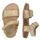 Bimi Beach Platte Sandalen Meisjes Goud