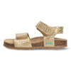Bimi Beach 225408-932 Platte Sandalen Meisjes Goud