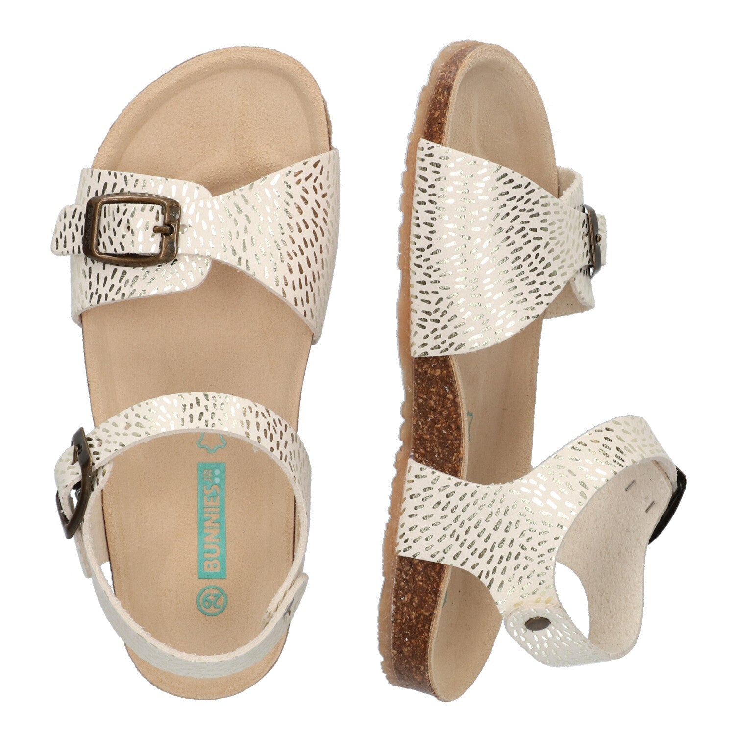 Babette Beach Platte Sandalen Meisjes Beige