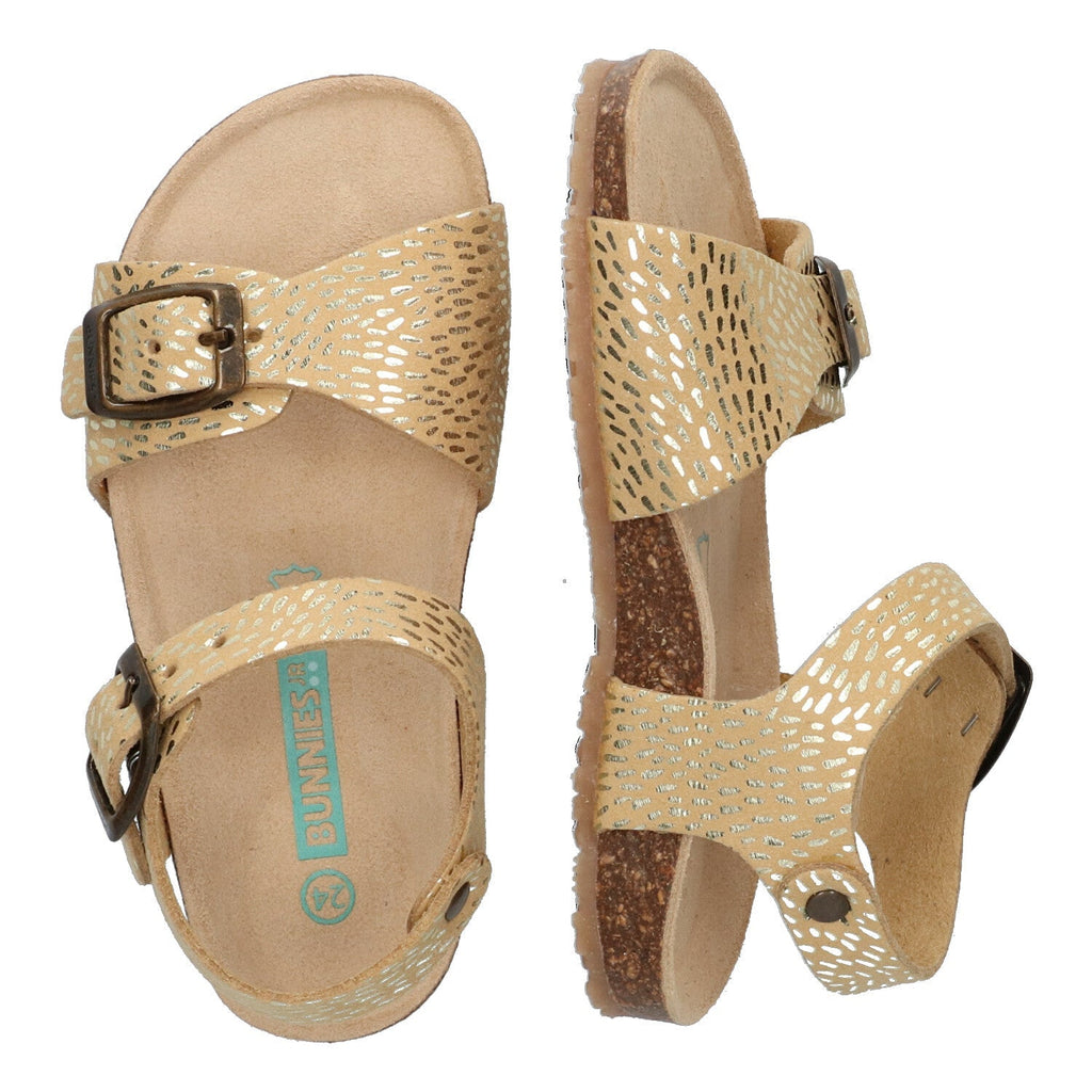 Babette Beach Platte Sandalen Meisjes Goud