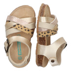 Becky Beach Platte Sandalen Meisjes Goud