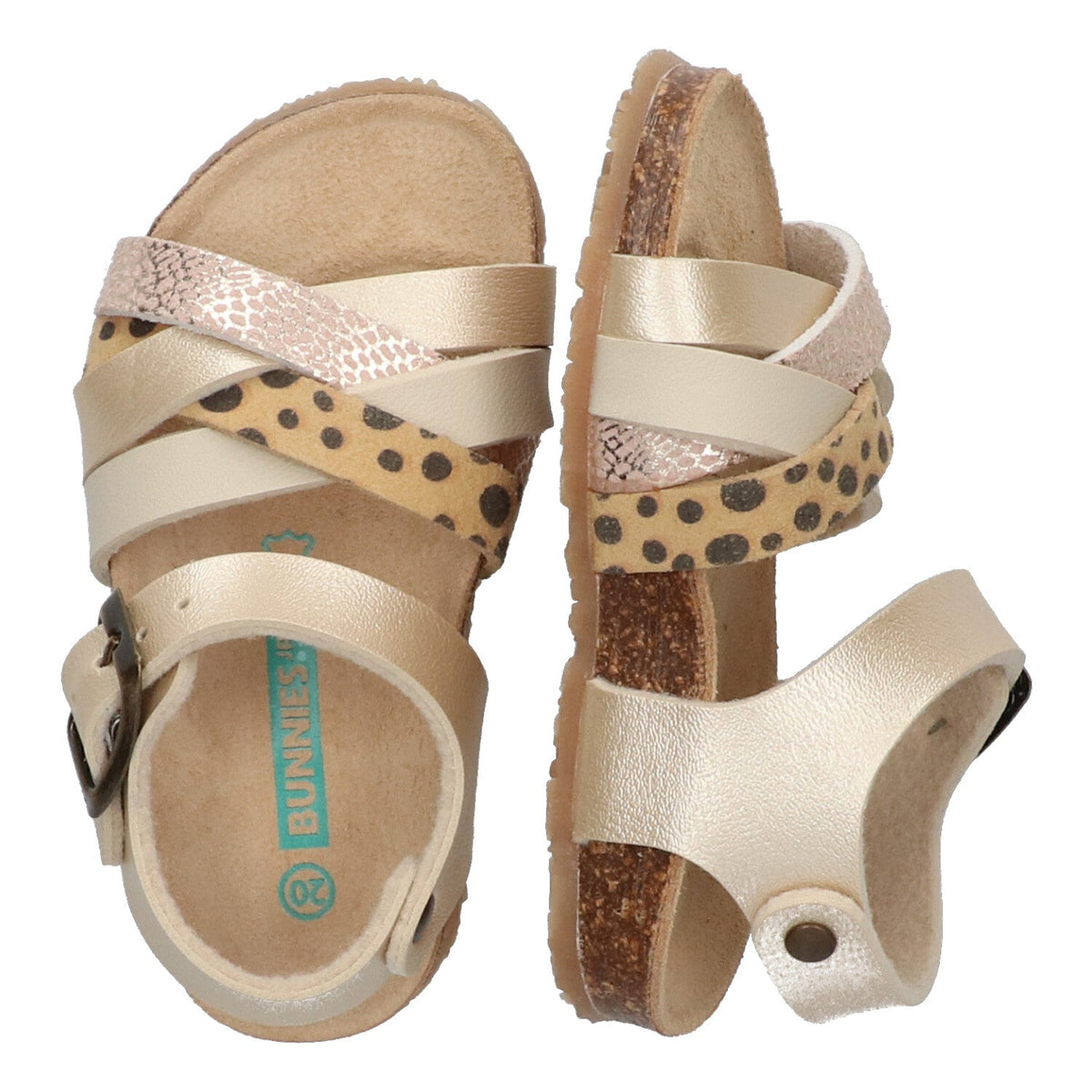 Becky Beach Platte Sandalen Meisjes Goud