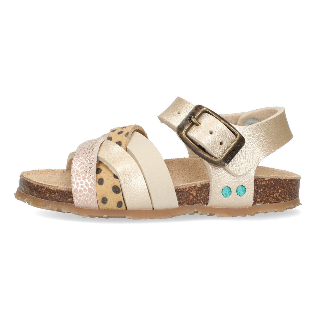 Becky Beach Platte Sandalen Meisjes Goud