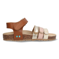 Babs Beach 225415-713 Platte Sandalen Meisjes Cognac
