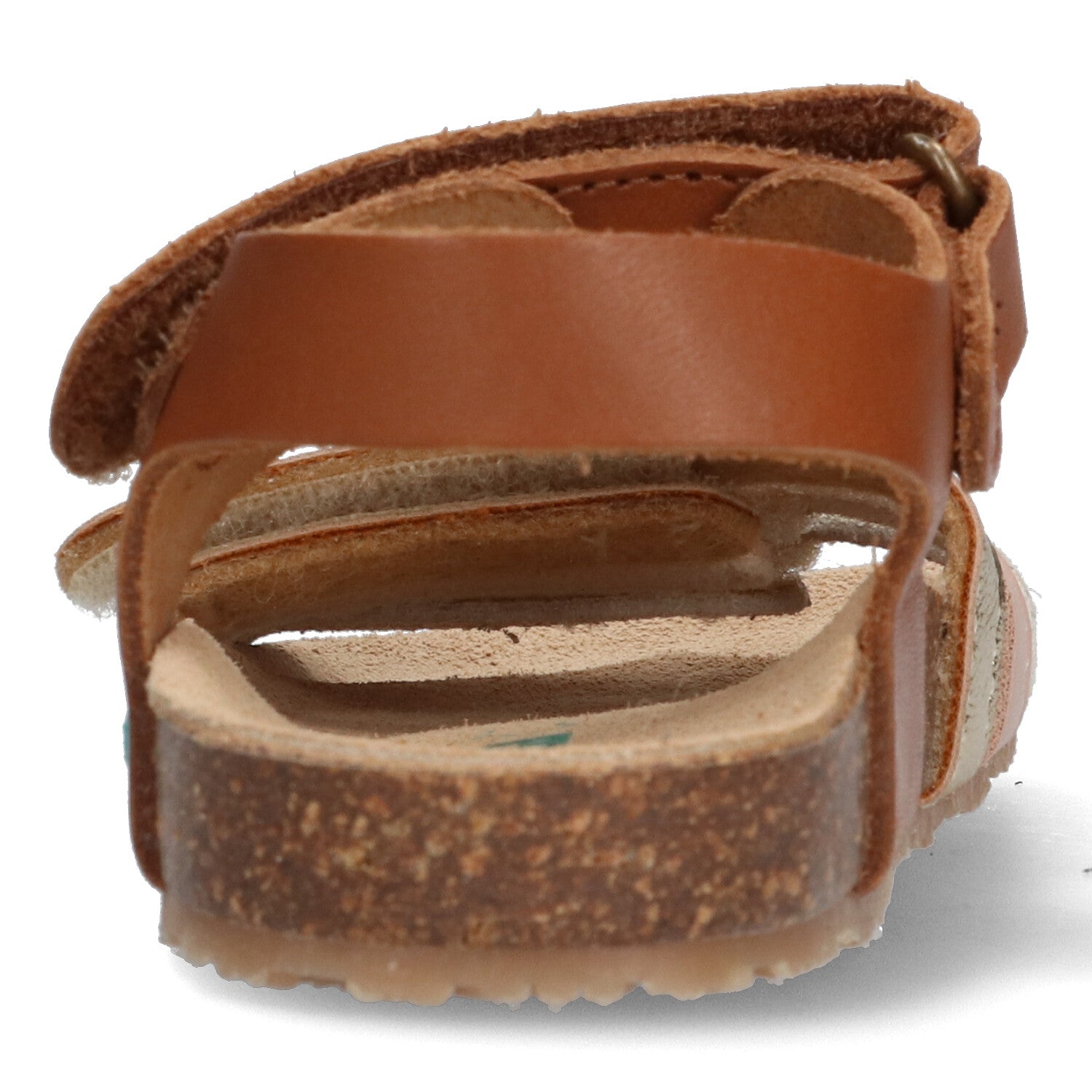 Babs Beach Platte Sandalen Meisjes Cognac