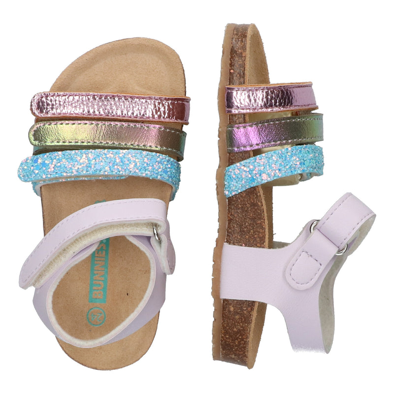 Babs Beach Platte Sandalen Meisjes Paars