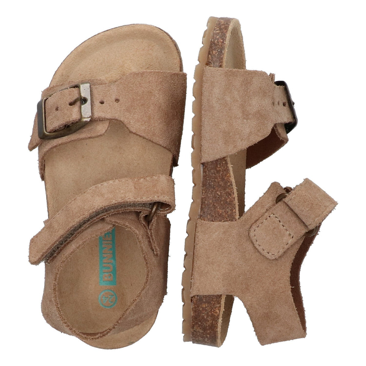 Ben Beach Platte Sandalen Jongens Taupe