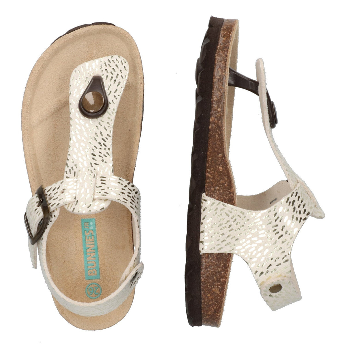 Benthe Beach Platte Sandalen Meisjes Beige