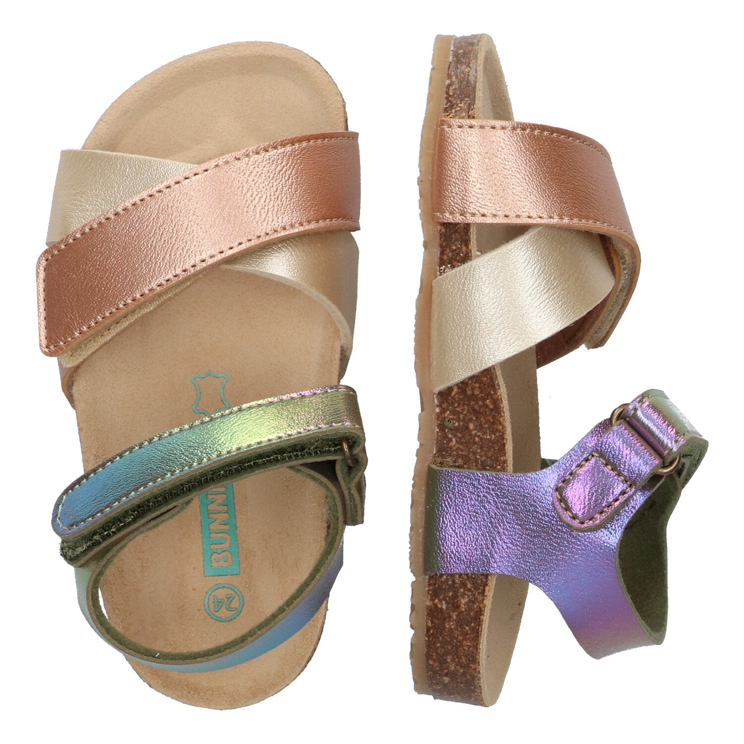 Bibi Beach Platte Sandalen Meisjes Multicolor