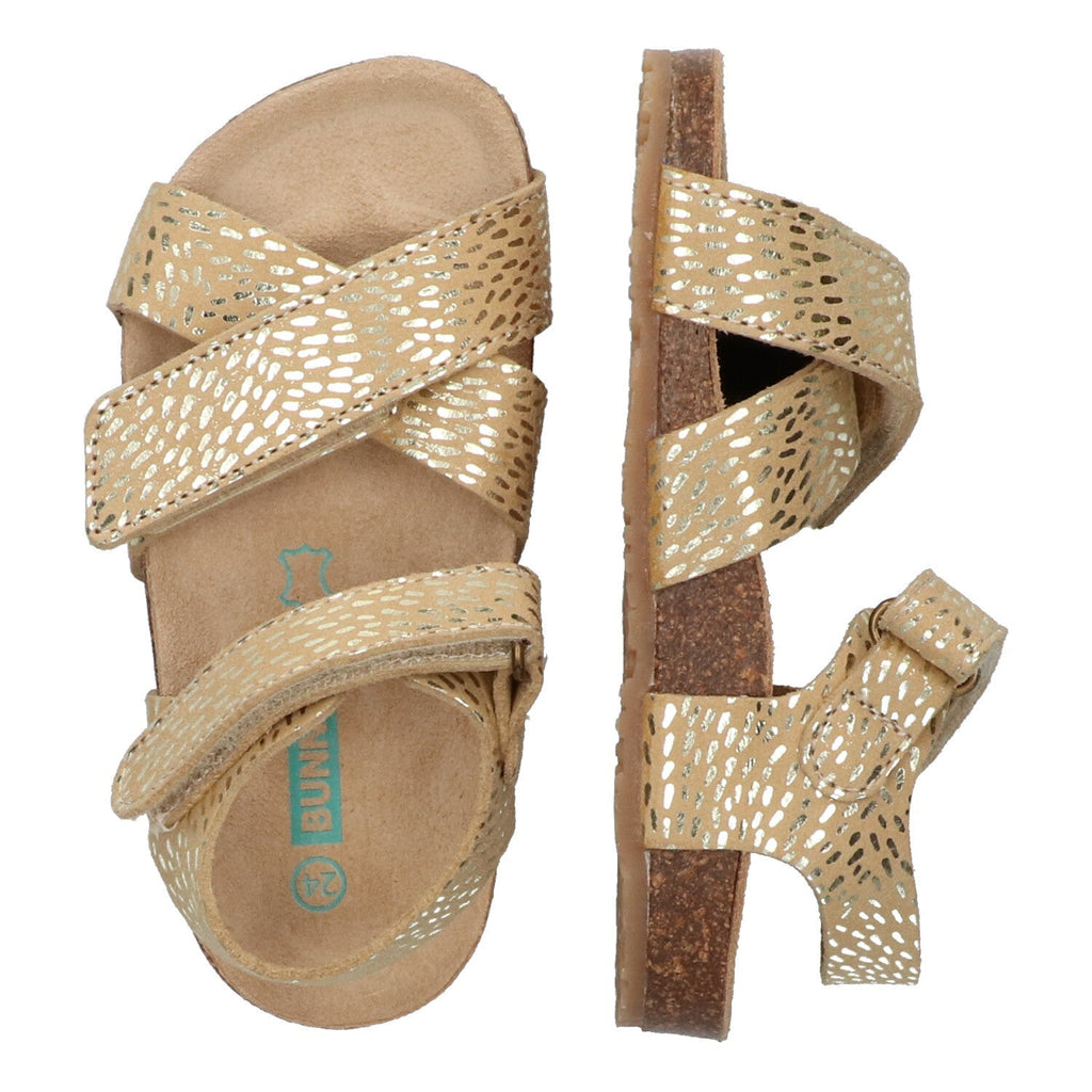 Bibi Beach Platte Sandalen Meisjes Beige
