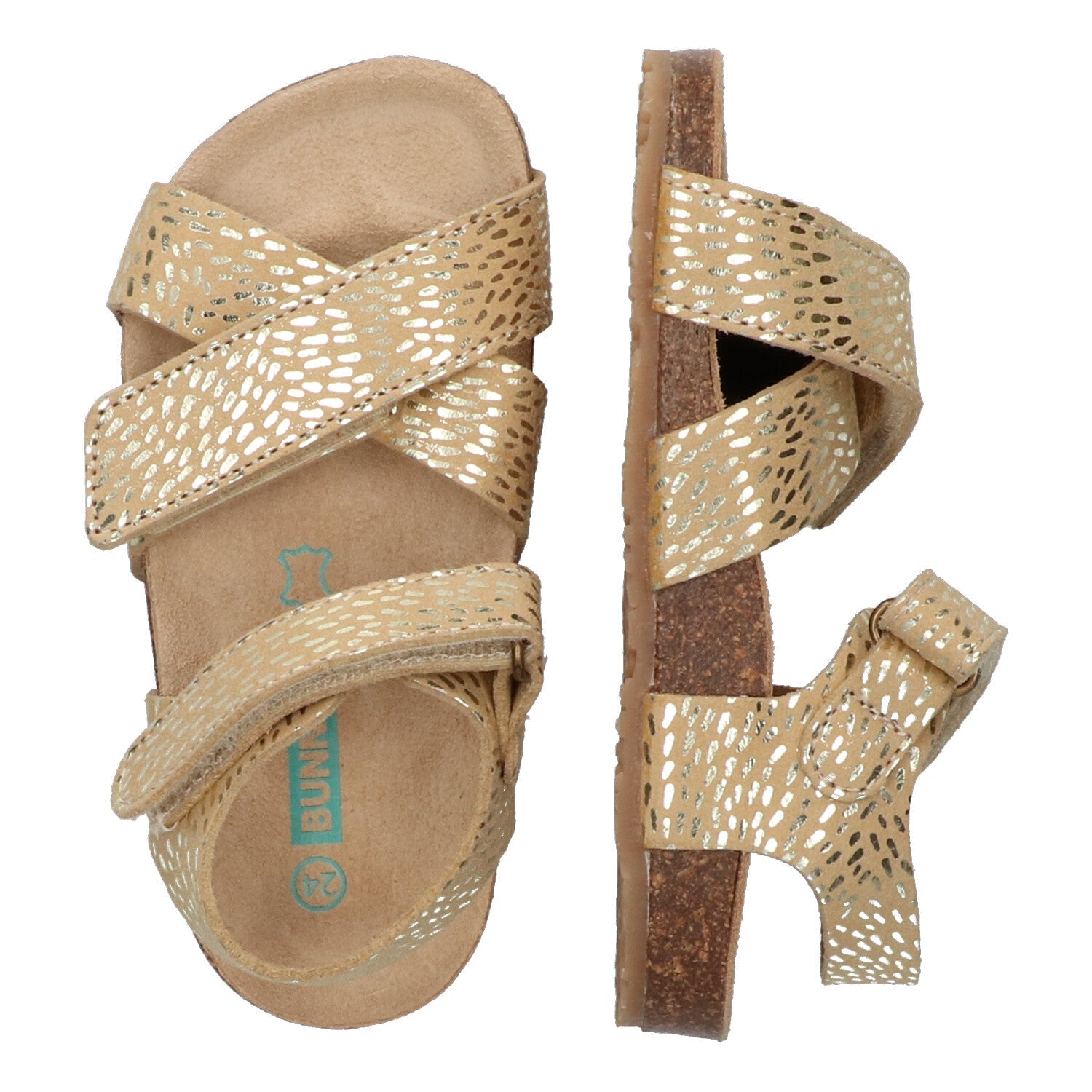 Bibi Beach Platte Sandalen Meisjes Beige