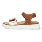 Bregje Beach Platte Sandalen Meisjes Cognac