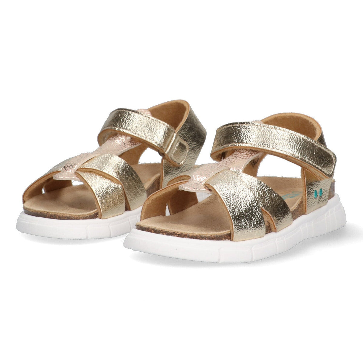 Brenda Beach Platte Sandalen Meisjes Goud