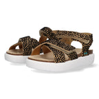 Vita Verano Platte Sandalen Meisjes Cognac