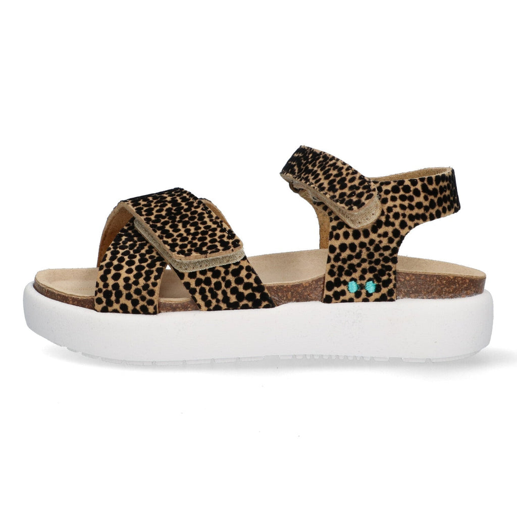 Vita Verano Platte Sandalen Meisjes Cognac