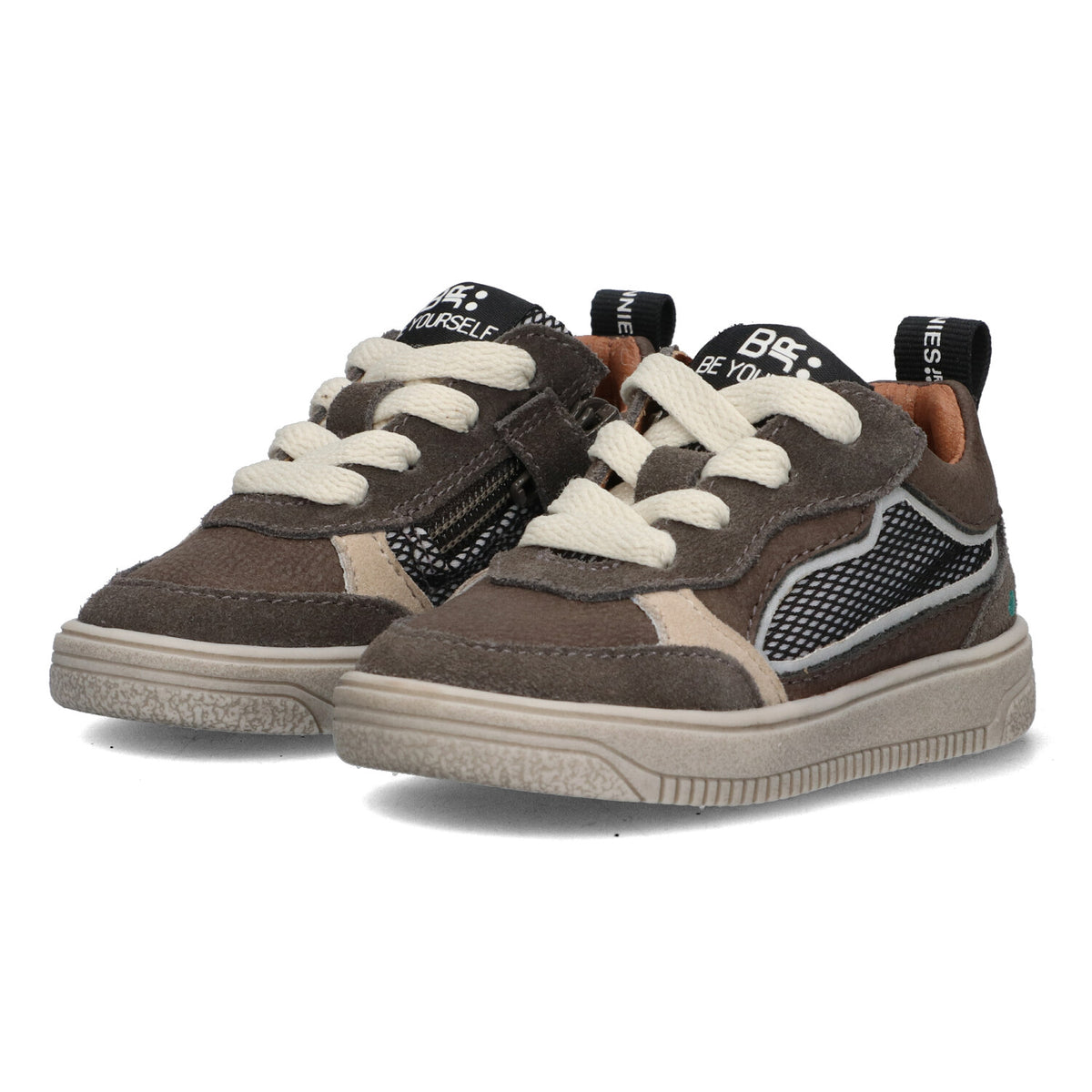 BunniesJR Maxime Mellow lage jongenssneakers bruin