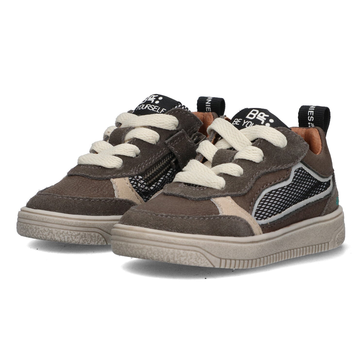 BunniesJR Maxime Mellow lage jongenssneakers bruin