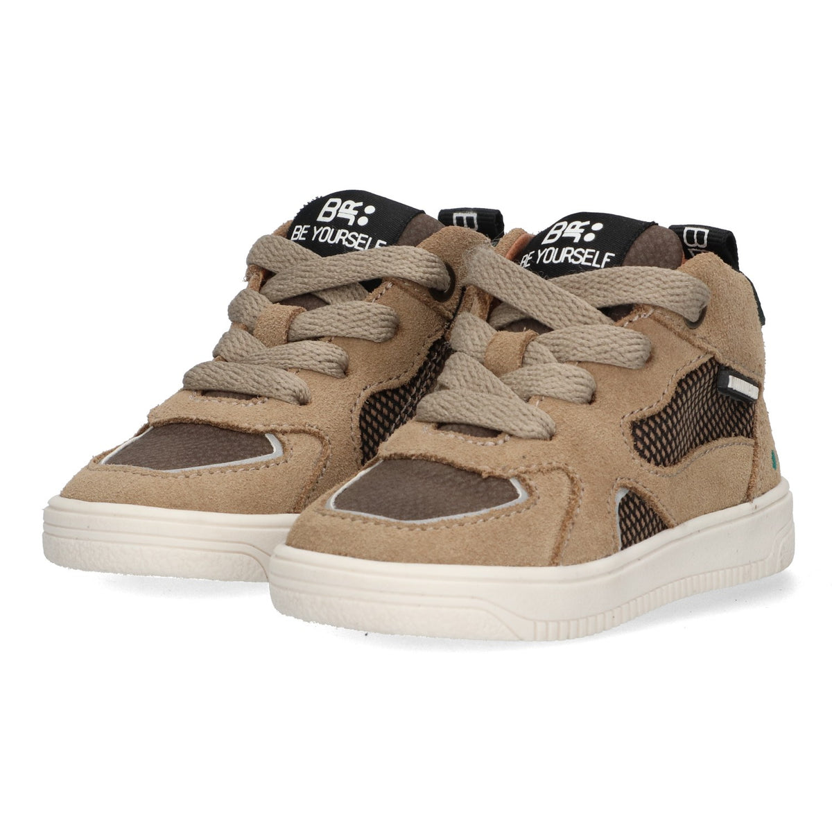 BunniesJR Moos Mellow hoge sneakers jongens bruin