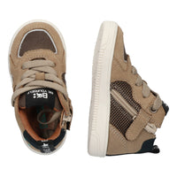 BunniesJR Moos Mellow hoge sneakers jongens bruin