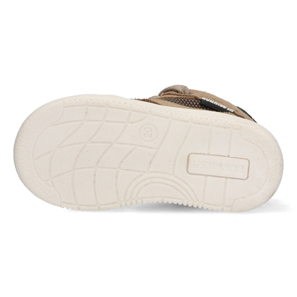 BunniesJR Moos Mellow hoge sneakers jongens bruin