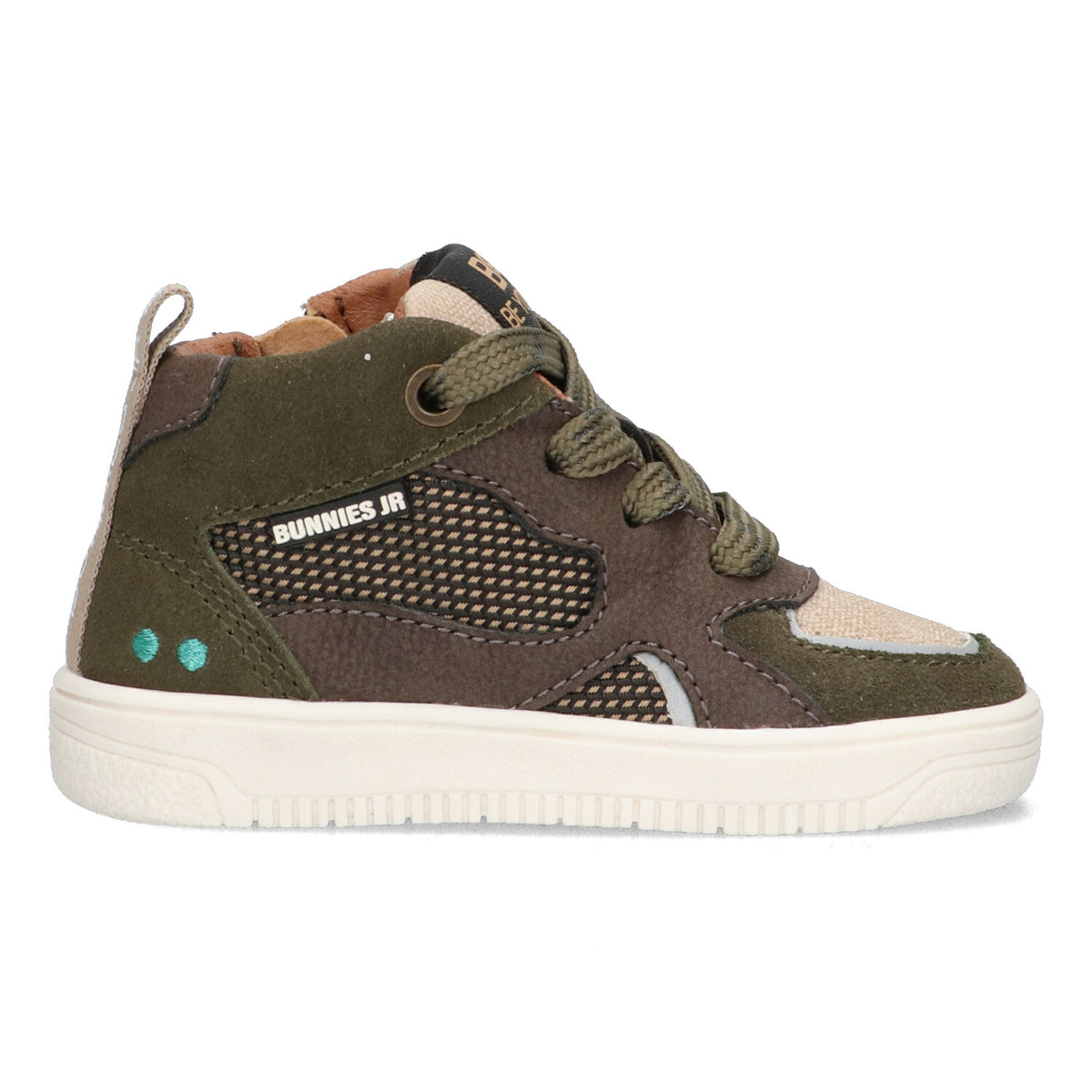 BunniesJR Moos Mellow hoge sneakers jongens groen