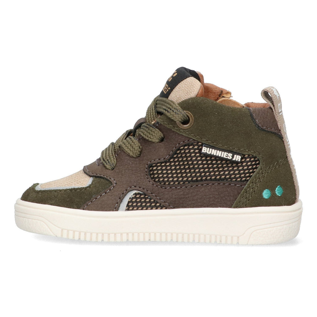 BunniesJR Moos Mellow hoge sneakers jongens groen