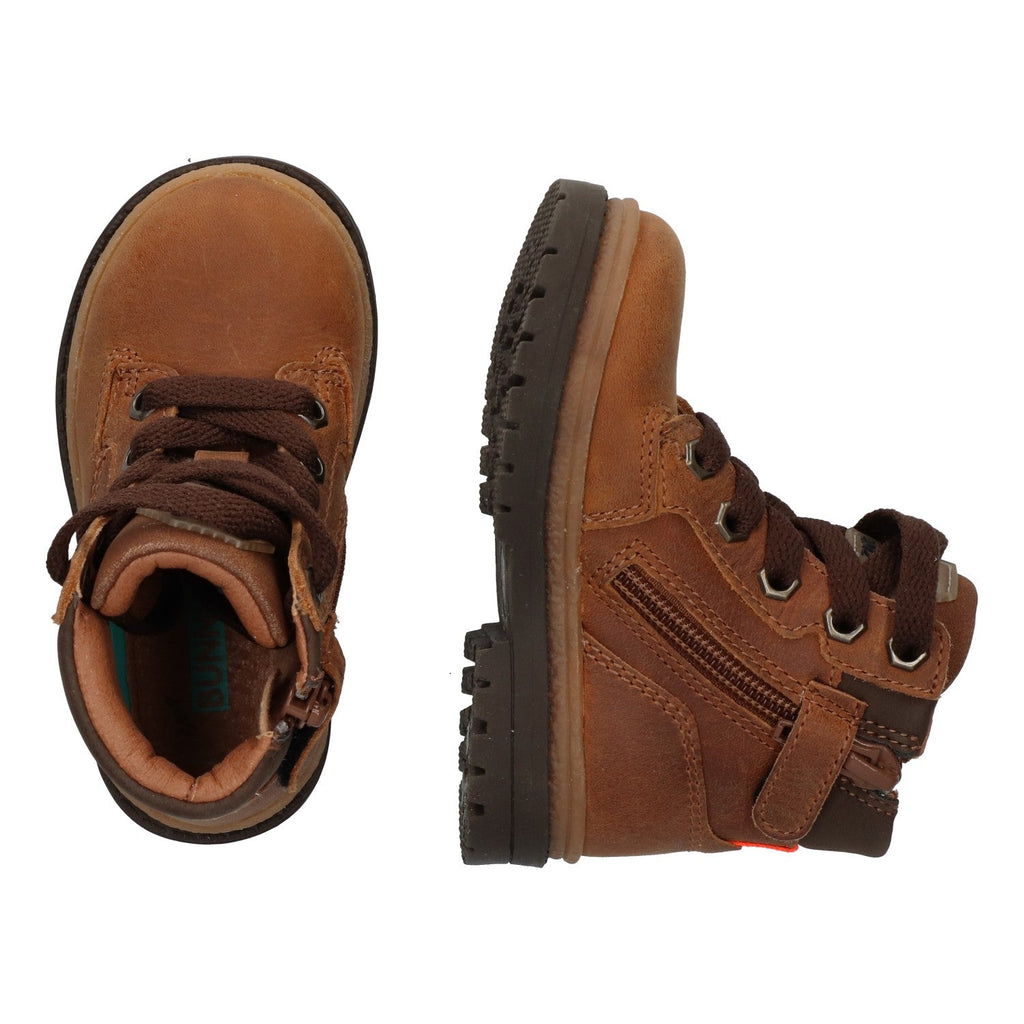 BunniesJR Thijs Trail bikerboots cognac jongens